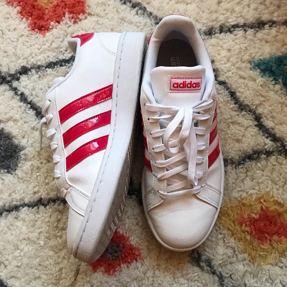 Bright Red Grand Court Adidas